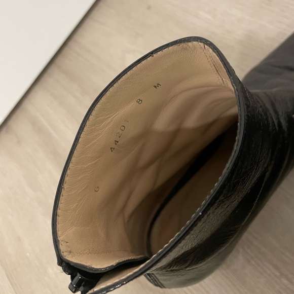 Stuart Weitzman Spain Made Womens 8 Black Leather Mid Booties Heels Boots - Picture 5 of 6